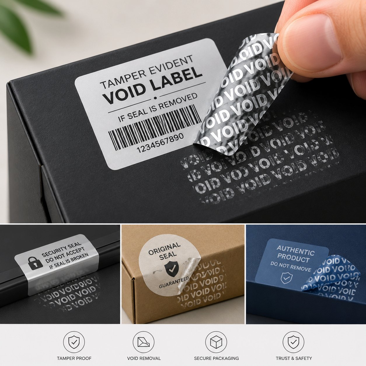 Temper Evident Void Labels